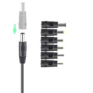 Transformador 12v Regulables 2a / 24w + 6 Plug Universales