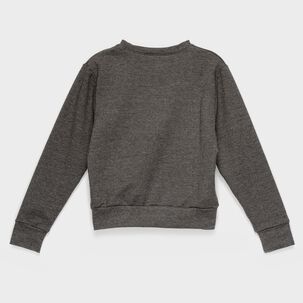 Polerón Gris Jaspeado Pow Algodón Peruano