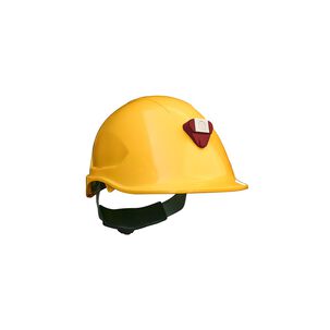Casco Mta Abs Amarillo Con Portalampara