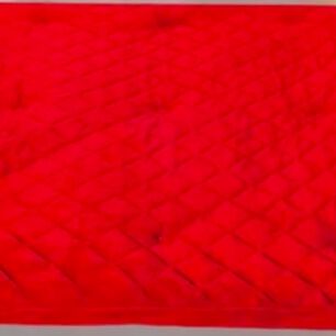 Cubre Colch&oacute;n Plush Acolchado 2 Plazas Rojo