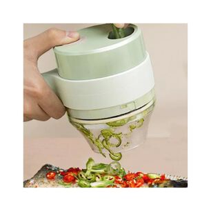Picador El&eacute;ctrico Port&aacute;til De Verduras Y Frutas 4 En 1