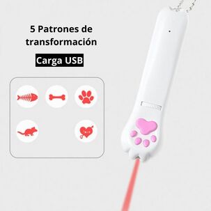 Laser Para Gatos Juguete Proyector Multipatron Carga Usb