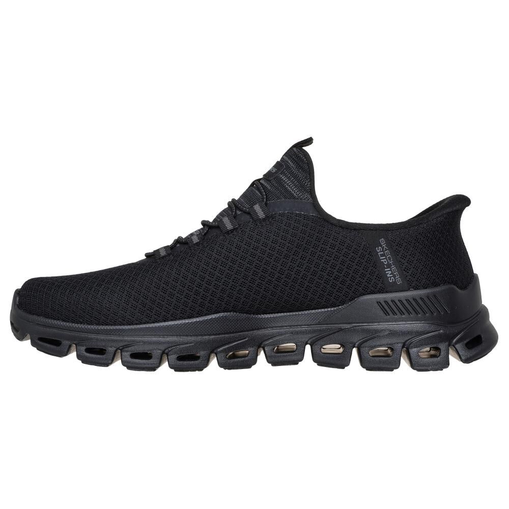 Zapatilla Urbana Hombre Skechers Glide-step Bbk image number 4.0