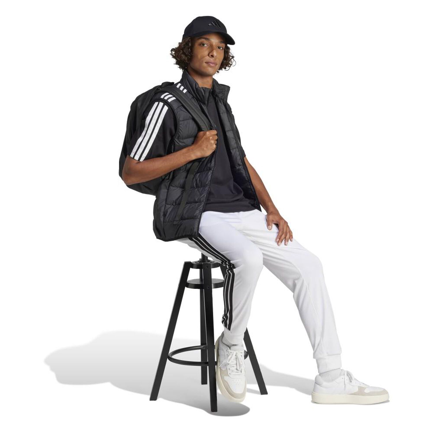 Camiseta Essentials Single Jersey 3 Bandas Adidas image number 1.0