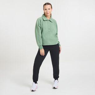 Poler&oacute;n Deportivo Liso Regular Cuello Camisero Abotonado Mujer Wetland