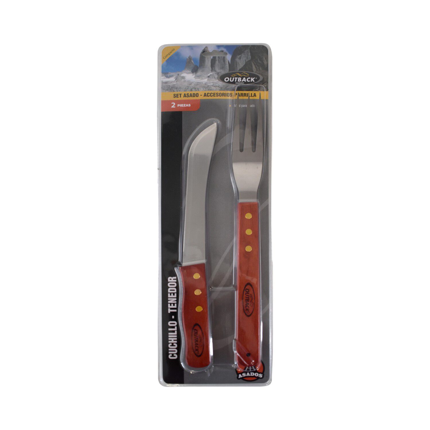 Set De Cubiertos Para Asado Outback 2 Piezas image number 0.0