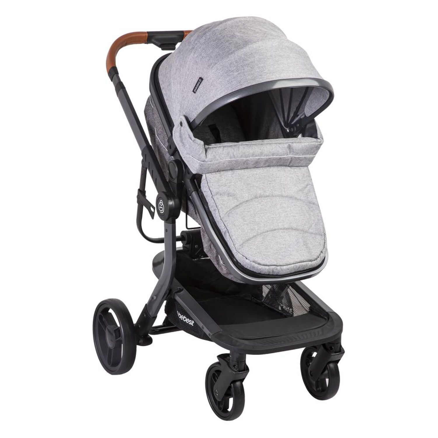Coche Travel System Bebesit Taurus Gris image number 6.0