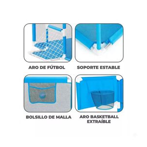 Parque De Juegos Para Beb&eacute;s Corral Malla Plegable Azul