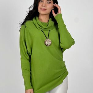 Sweater Spandex De Lana Cuello Alto