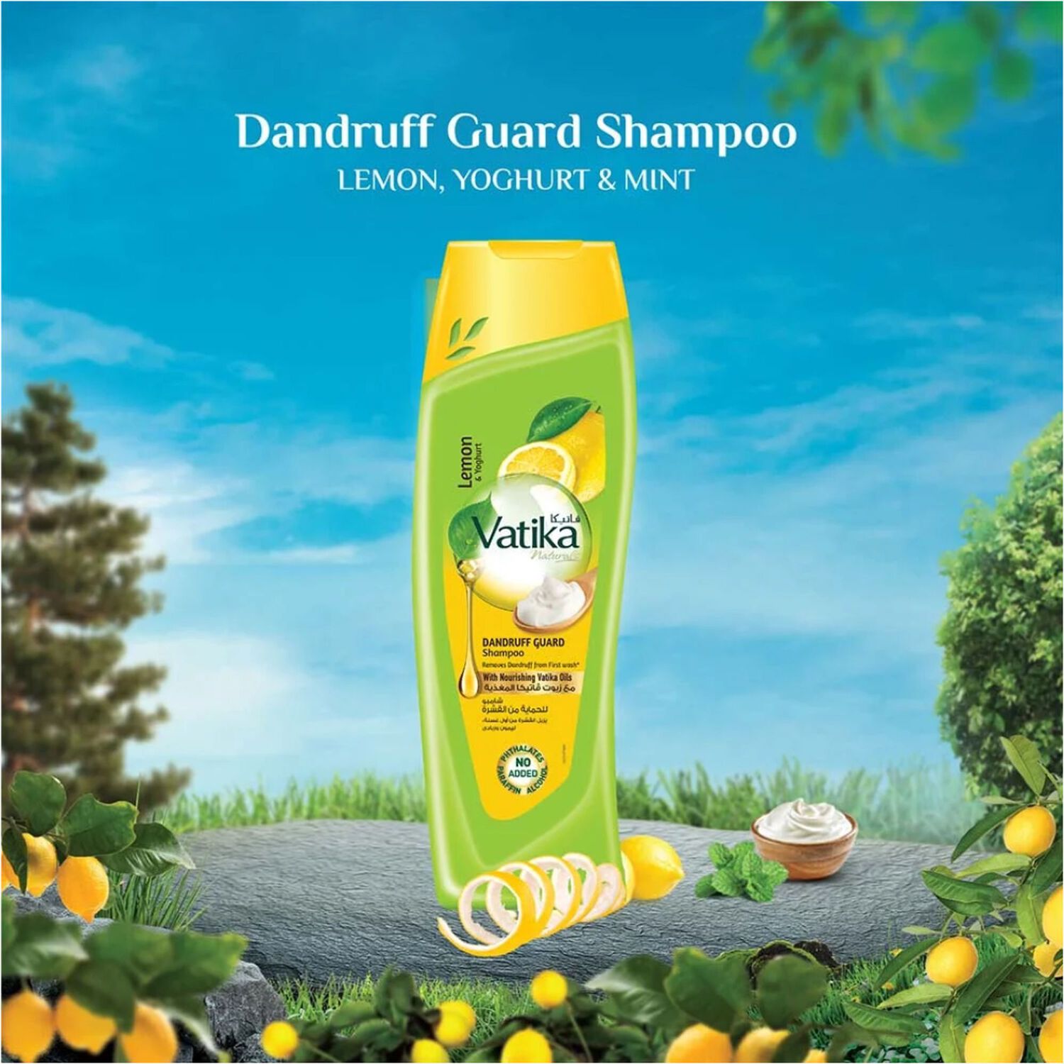 Shampoo Vatika Limon & Yoghurt 400 Ml image number 2.0