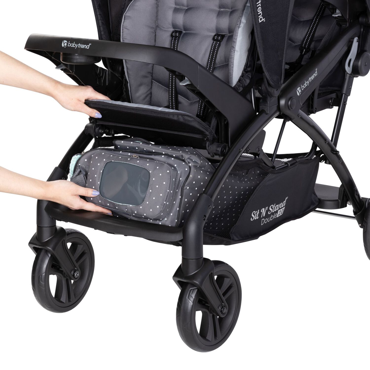 Coche Doble Sit N' Stand 2.0 Dash Black | Para 2 Ni&ntilde;os, Desde 6 Meses. image number 4.0