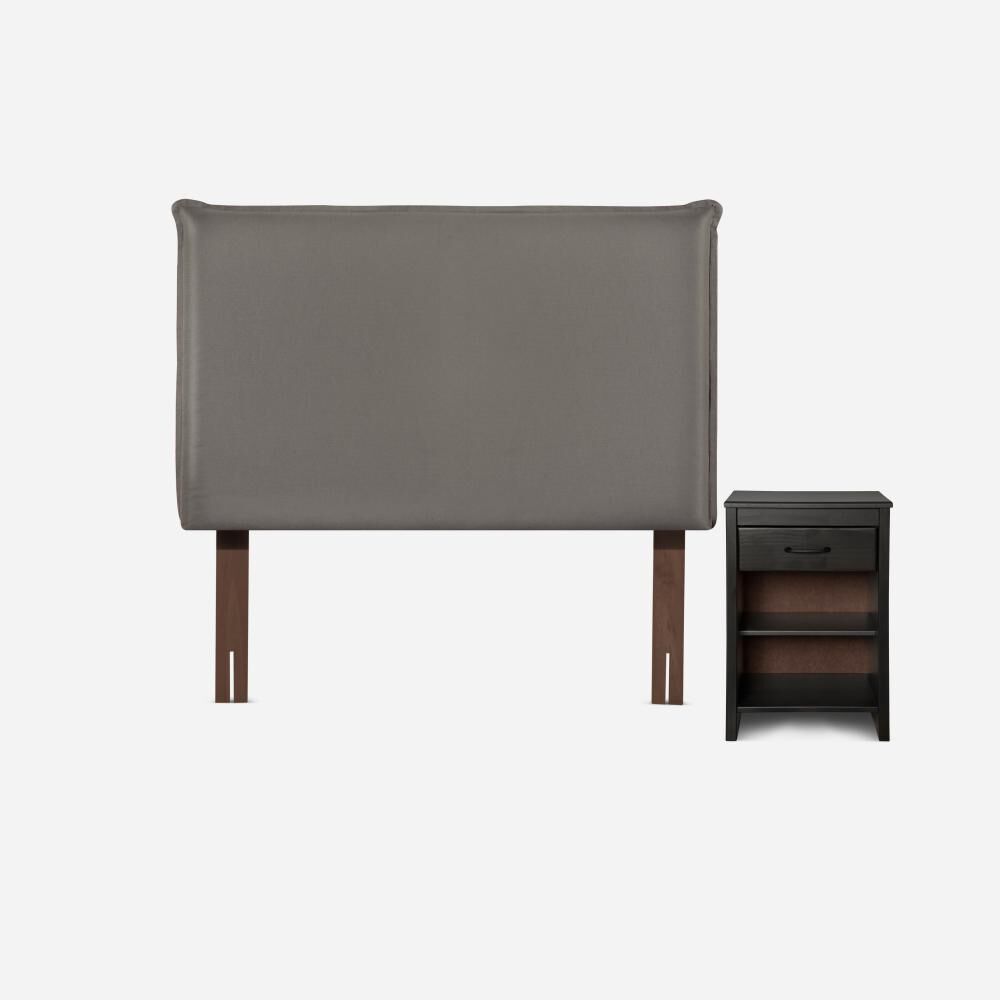 Cama Nido Rosen Pratta / 1.5 Plazas / Base Normal + Set De Maderas Maurice Gris image number 4.0
