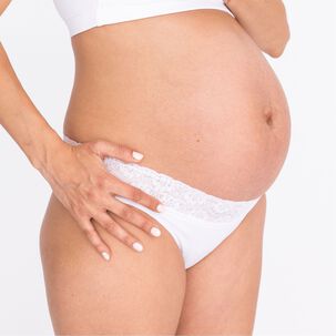 Bikini Algod&oacute;n Con Encaje Blanco 2rios