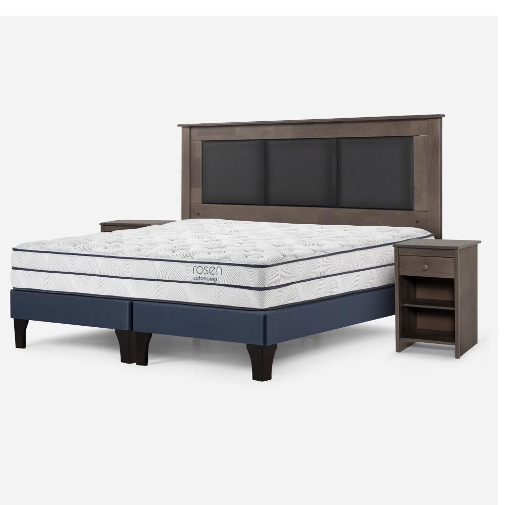 Cama Europea Rosen Autonomy Sky / King / Base Dividida + Set De Maderas image number 1.0