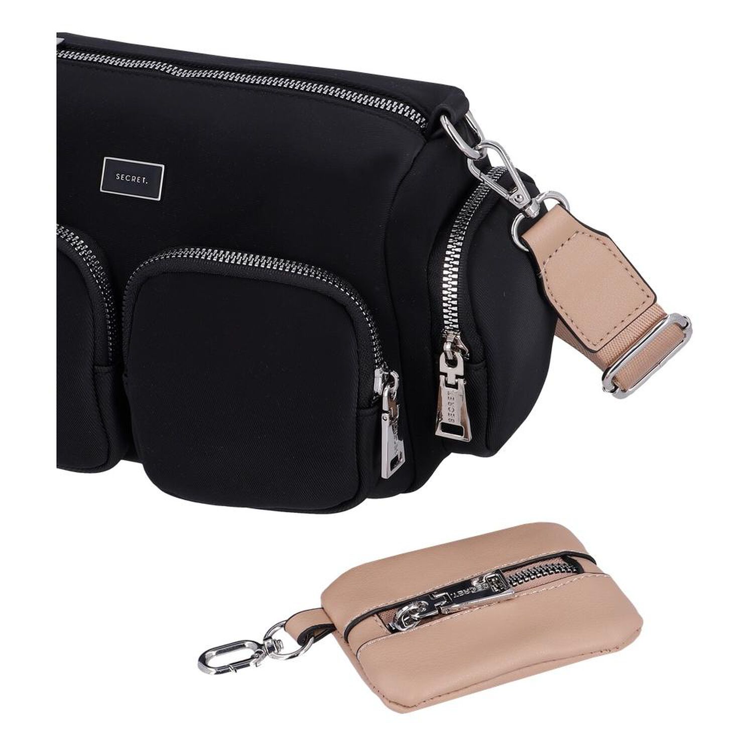 Bandolera Secret Orlando St6 M Negro image number 5.0