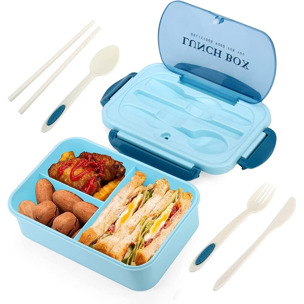 Lonchera Hermética 3 Compartimentos Con Cubiertos Incluidos image number 0.0