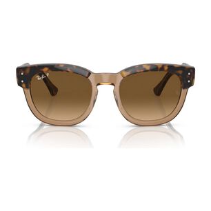 Lentes De Sol Mega Hawkeye Havana & Marr&oacute;n Transparente Polarizados Degradado Ray-ban