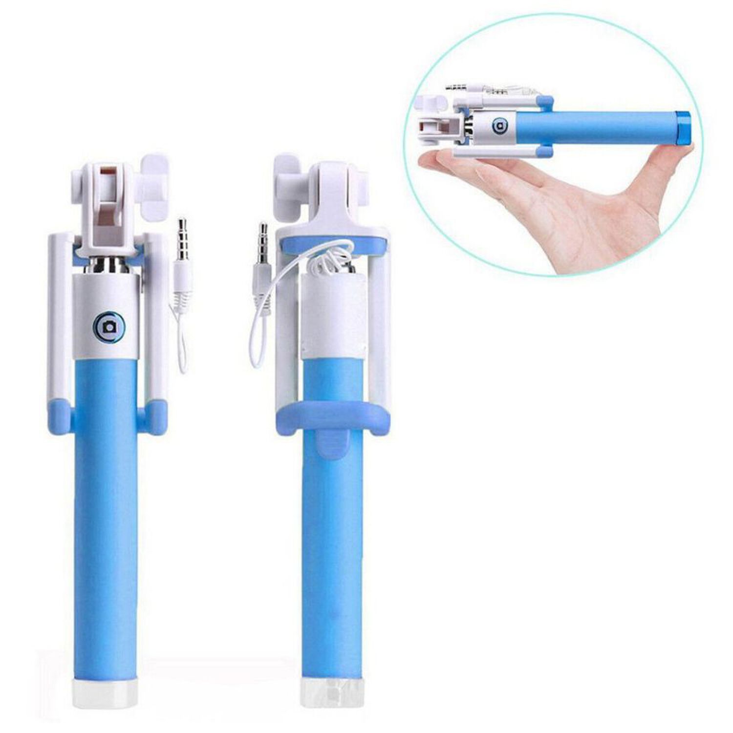 Baston Monopod Selfie Telefonos Mh2003 Palo Con Cable image number 0.0
