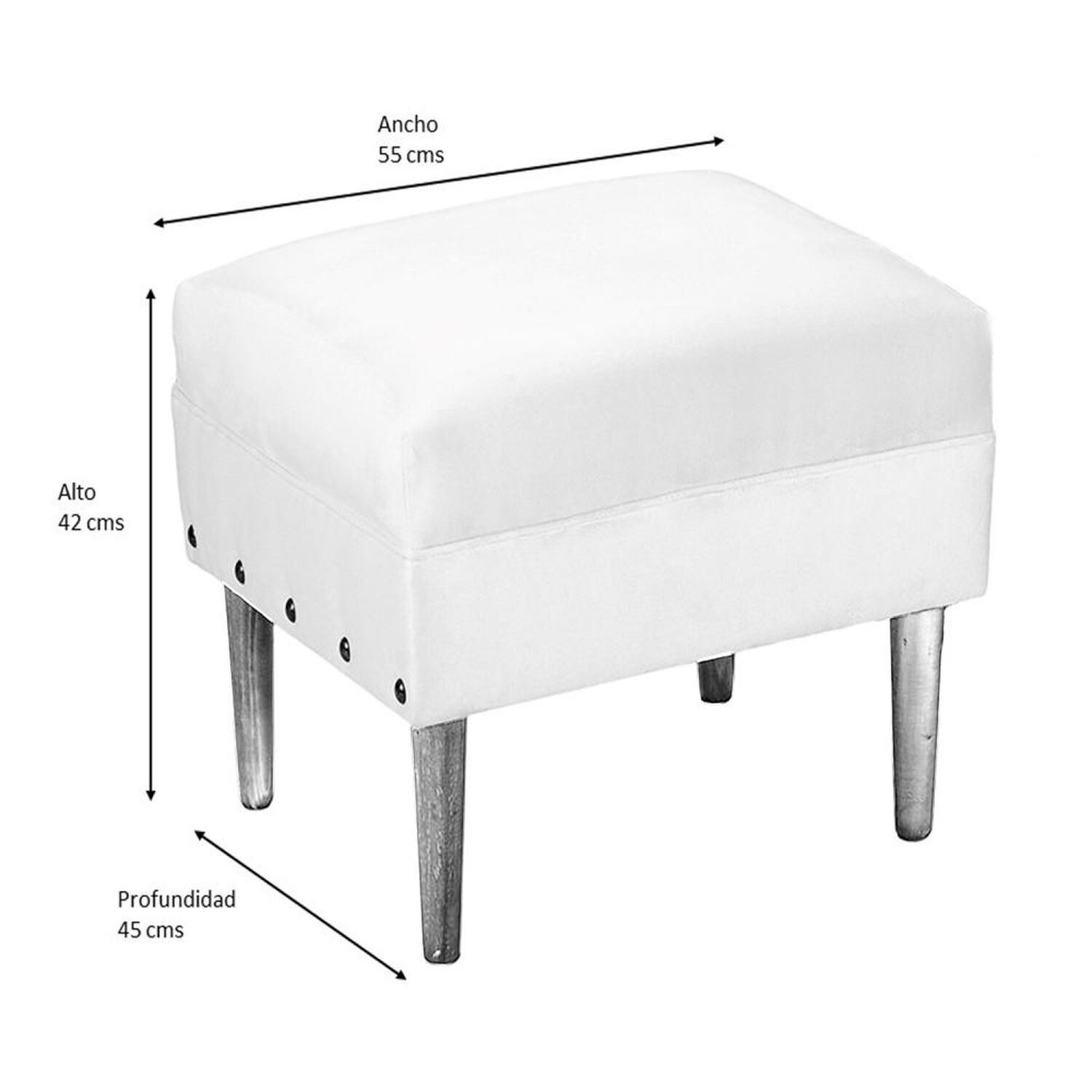 Pouf Bodevir Provensa Tachas image number 4.0