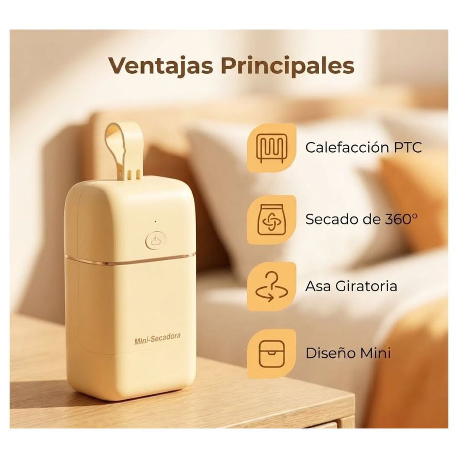 Mini Secadora Port&aacute;til De Ropa Viaje Y Hogar image number 1.0