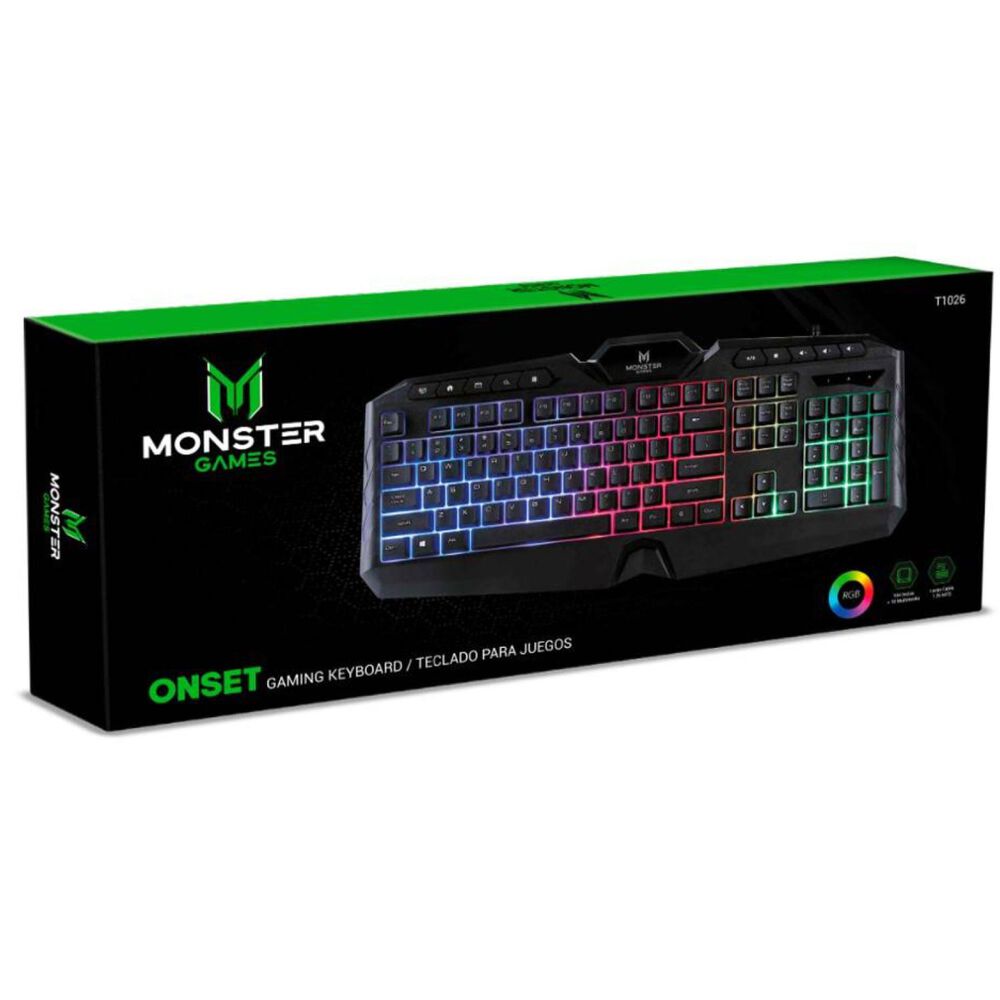 Teclado Gamer Usb Rgb Negro Onset image number 4.0