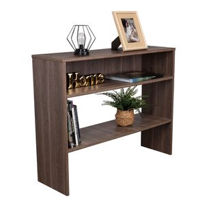 Arrimo Con 2 Estantes Fm-001o - Cafe Oscuro