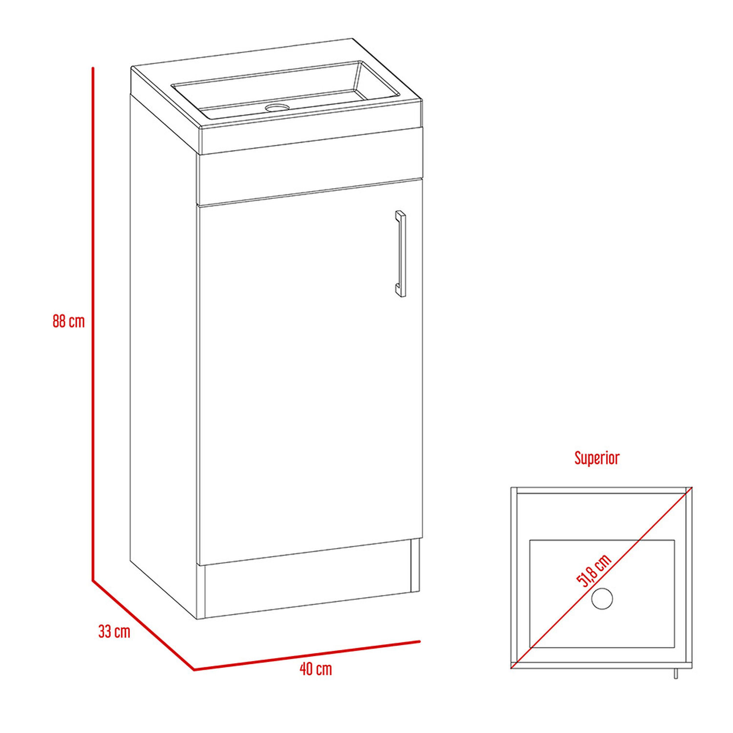 Mueble Para Lavamanos Casa Ideal Madrid image number 3.0