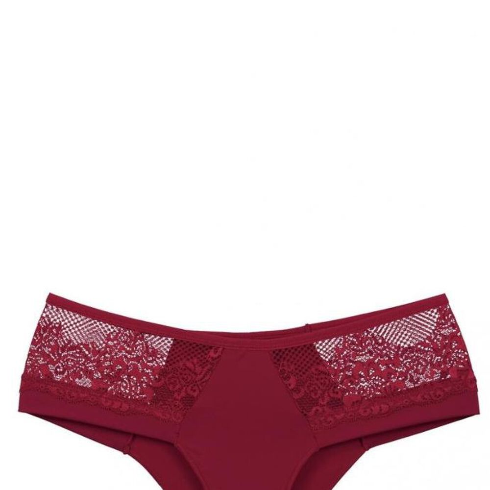 Bikini Microfibra Encaje Rojo 2rios image number 0.0