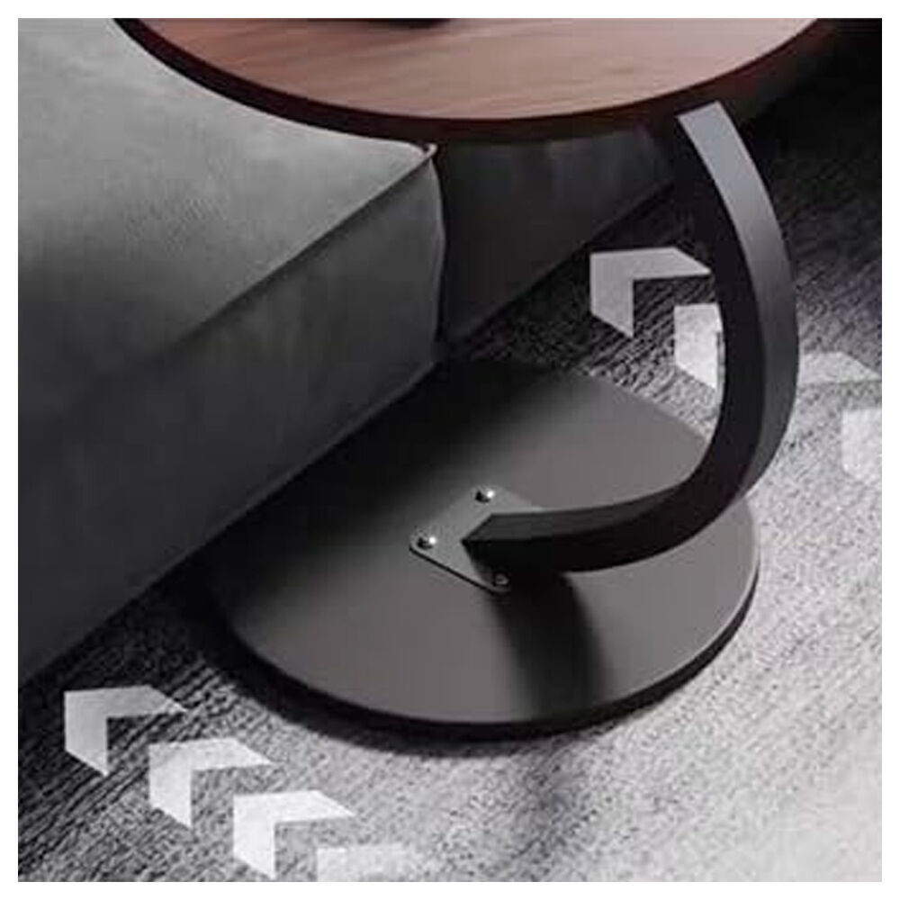 Mesa Lateral Con Diseño Curvo Ideal Para Sala Y Dormitorio image number 1.0