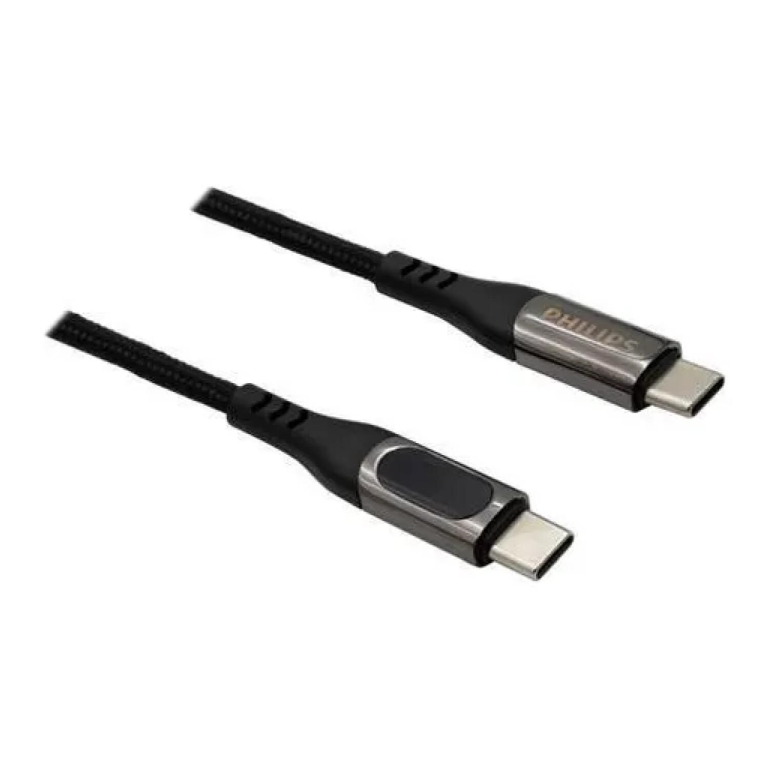 Cable Usb C A Usb C Led 120cm Negro Dlpc9100b/71 image number 2.0