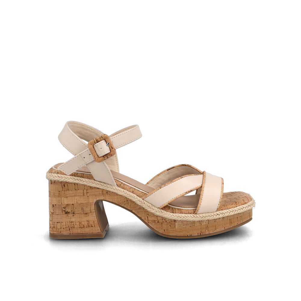 Sandalia Mujer Bata Fonk Blanco image number 0.0