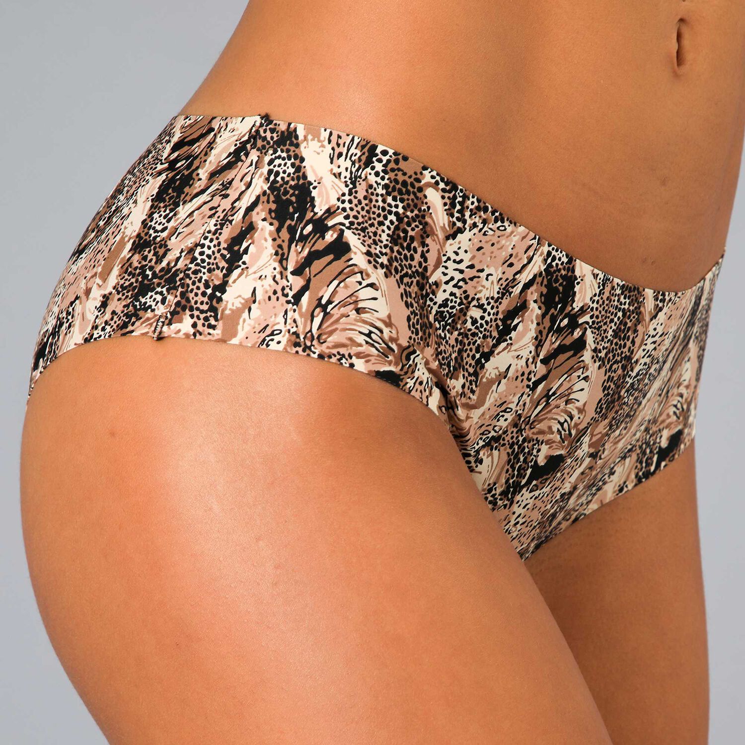 Pack 3x Pantaleta Micro Print Bonded Flores Mujer 25607-254 image number 3.0