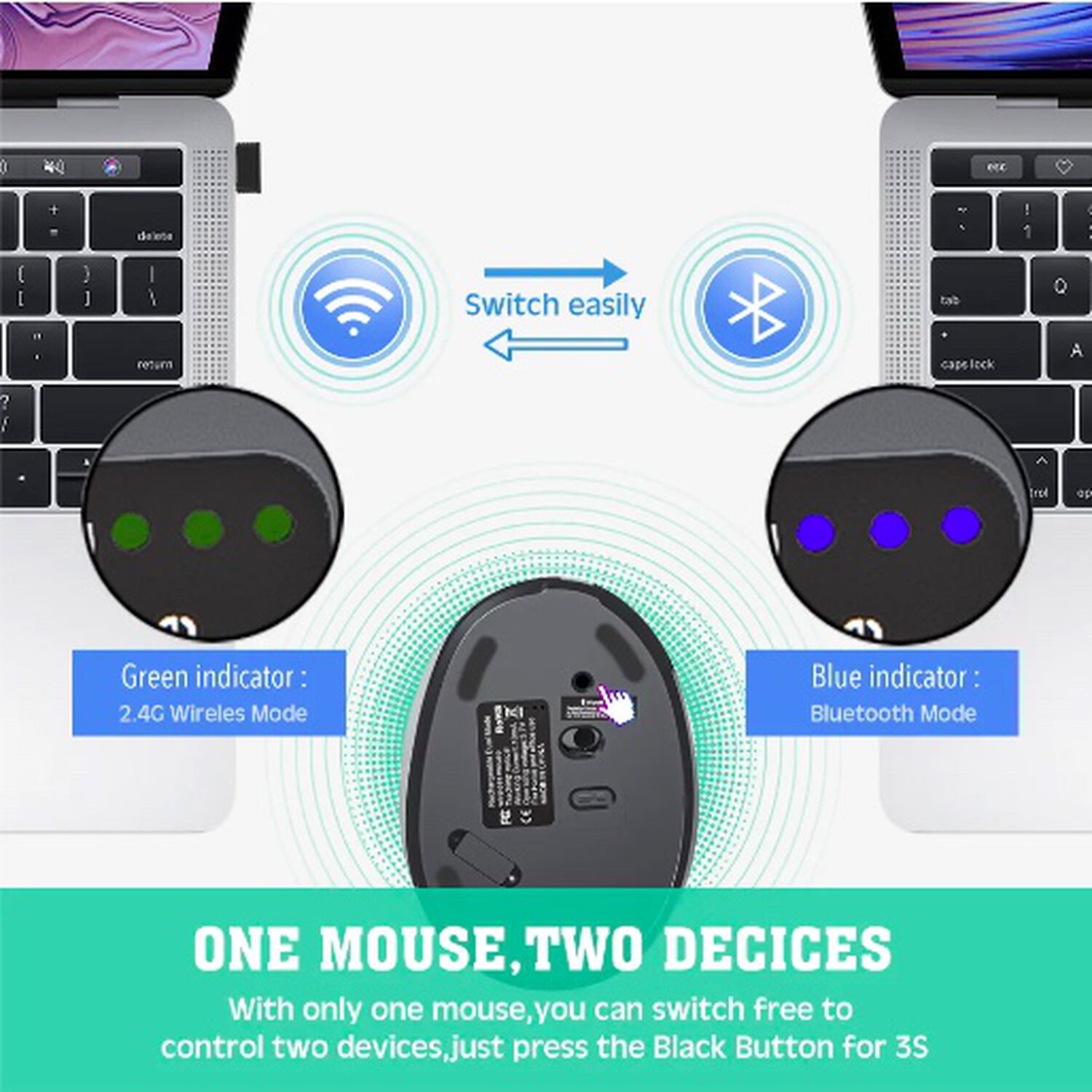 Mouse Vertical Recargable image number 1.0