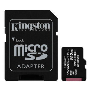Memoria Microsd 512gb Kingston Canvas Select Plus + Adap. Sd