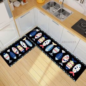 Alfombra Para Cocina Piso Peces