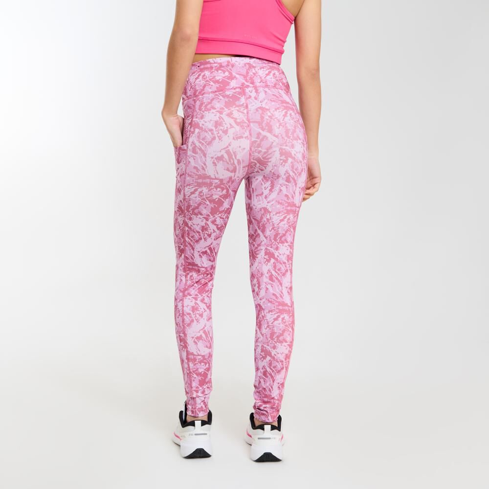 Calza Deportiva Full Print Tiro Alto Mujer Wetland image number 3.0