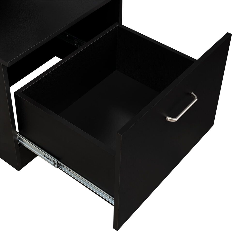 Velador Multifuncional Con Espejo 1 Cajón Negro 170,7 Cm X 47,5 Cm X 54 Cm image number 4.0