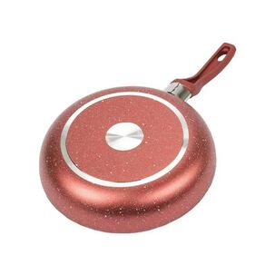 Sarten De Cocina Antiadherente 20cm Rojo Mango De Silicona