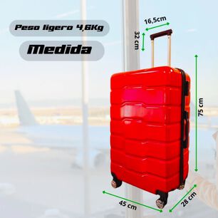 Maleta De Viaje Grande De 23 Kilos Roja