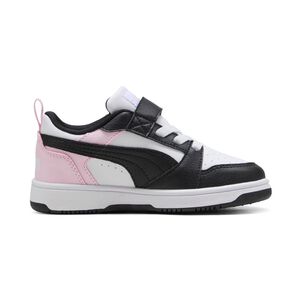 Zapatilla Running Ni&ntilde;a Puma Rebound V6 Lo Ac+ Ps Puma White-puma Black-pearl Pink