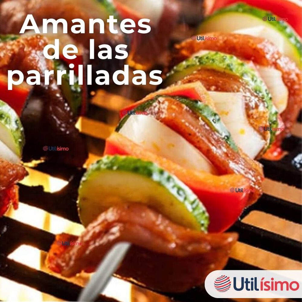Pack 12 Pinchos De 40cm Para Anticuchos Brochetas Asados Mango De Madera image number 6.0