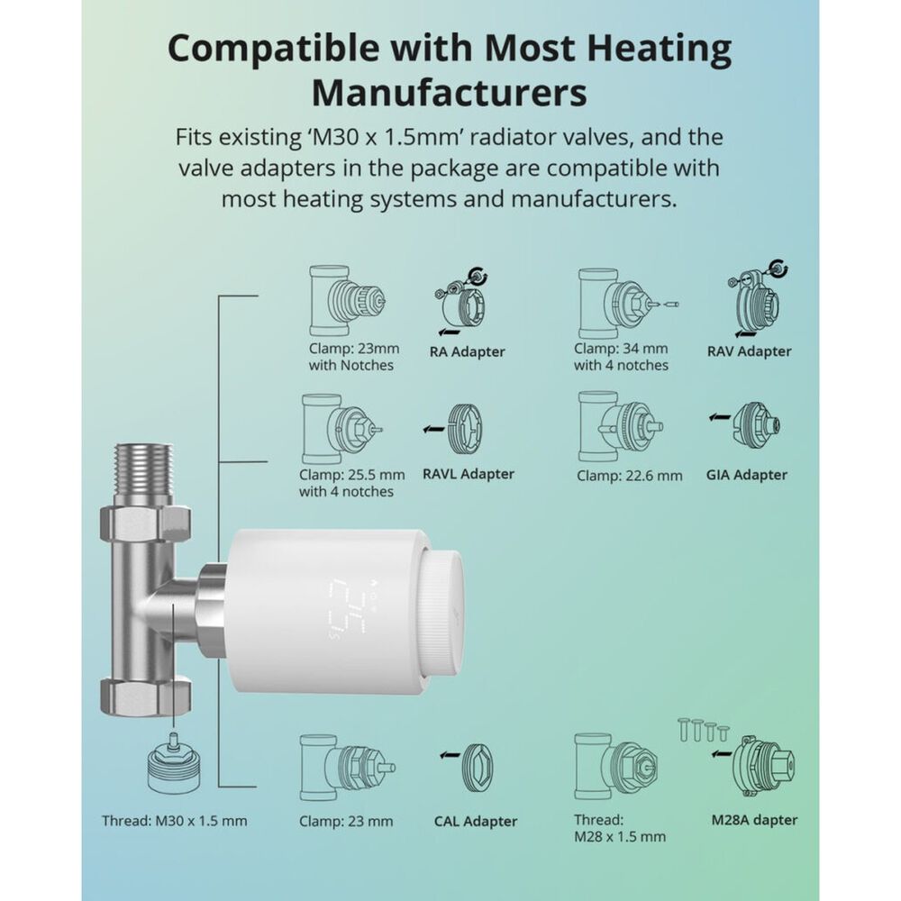 V&aacute;lvula Termostato Zigbee Para Radiador - Sonoff Trvzb image number 6.0