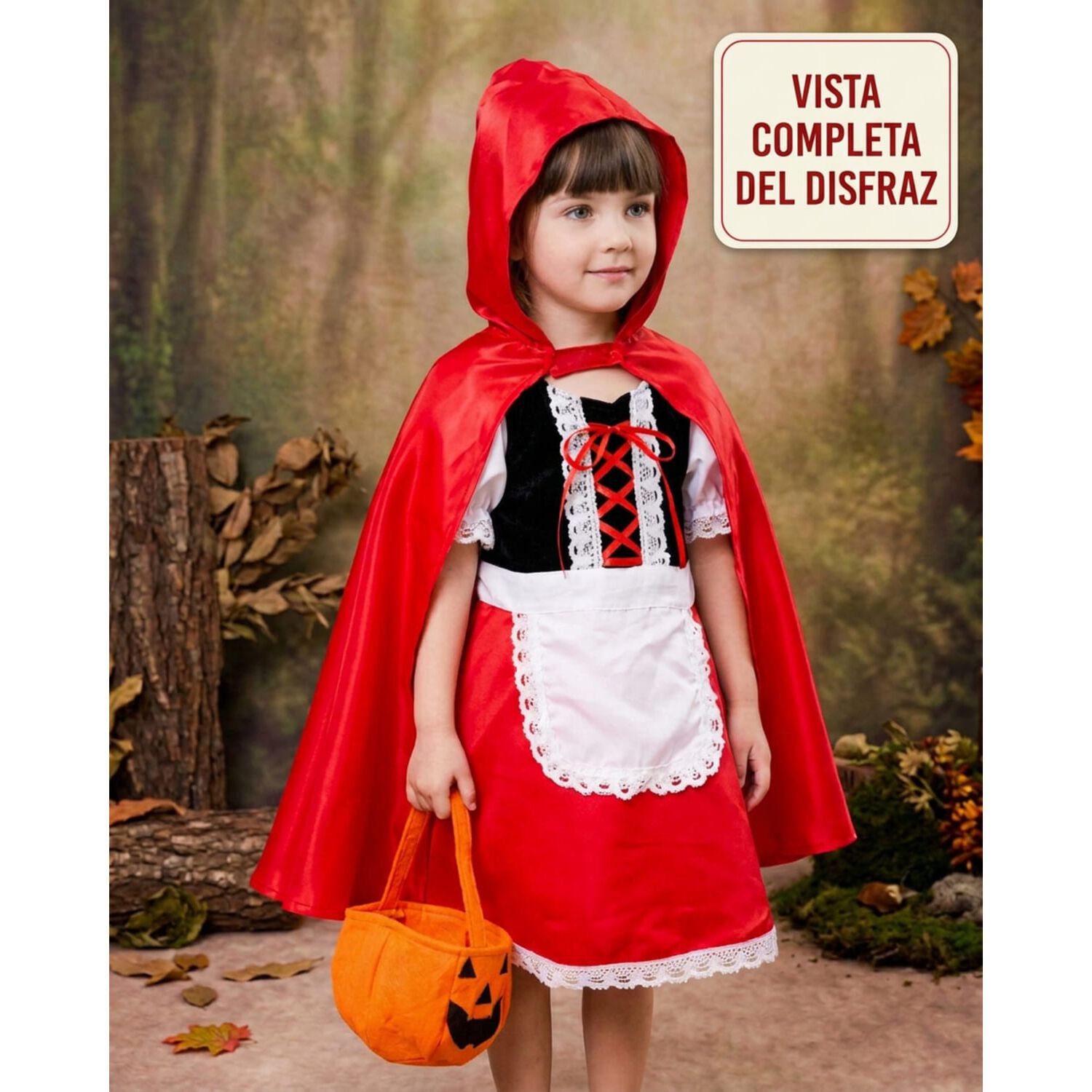 Disfraz Infantil Caperucita Roja Completo image number 3.0