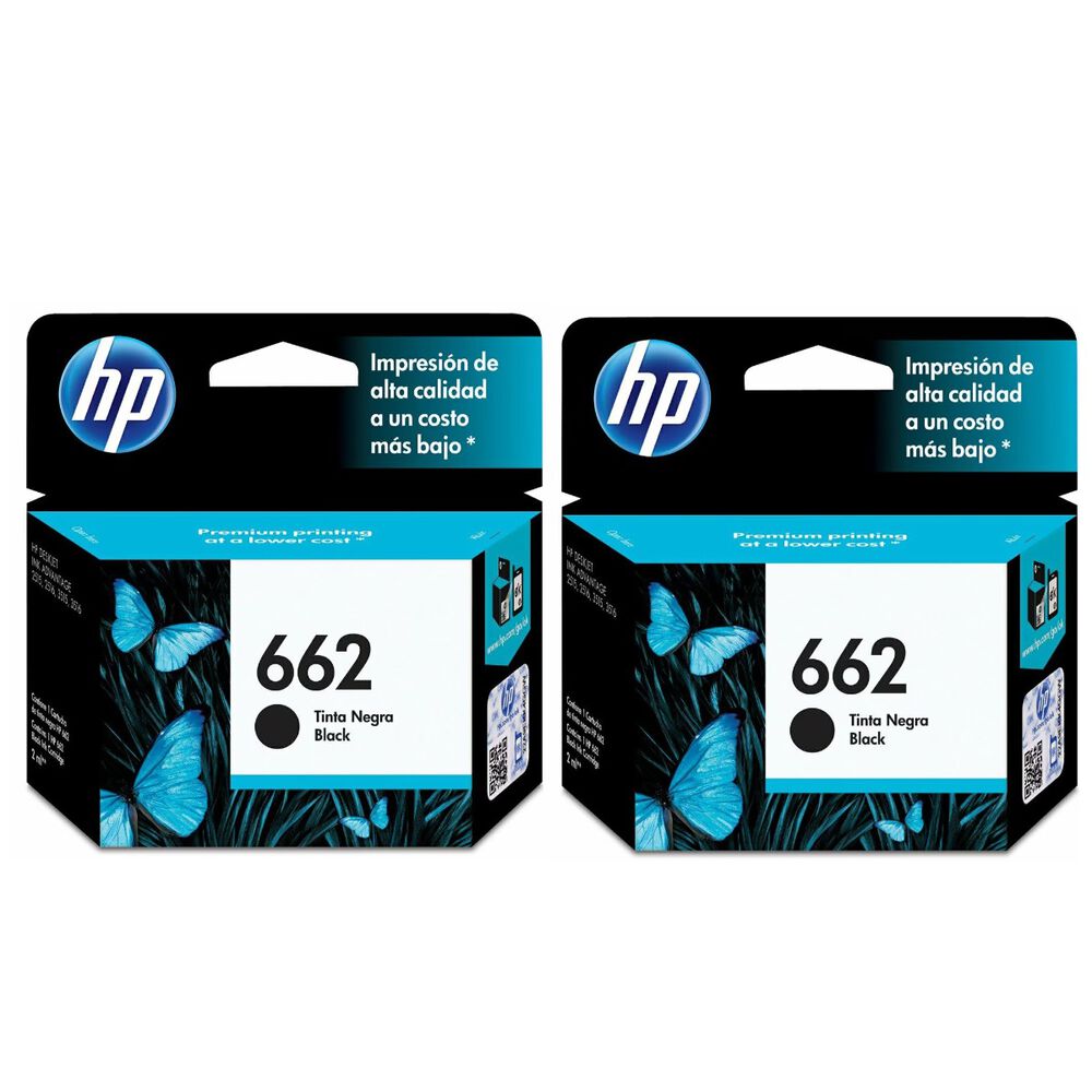 Pack 2 Cartuchos Hp 662 Negro Originales image number 0.0