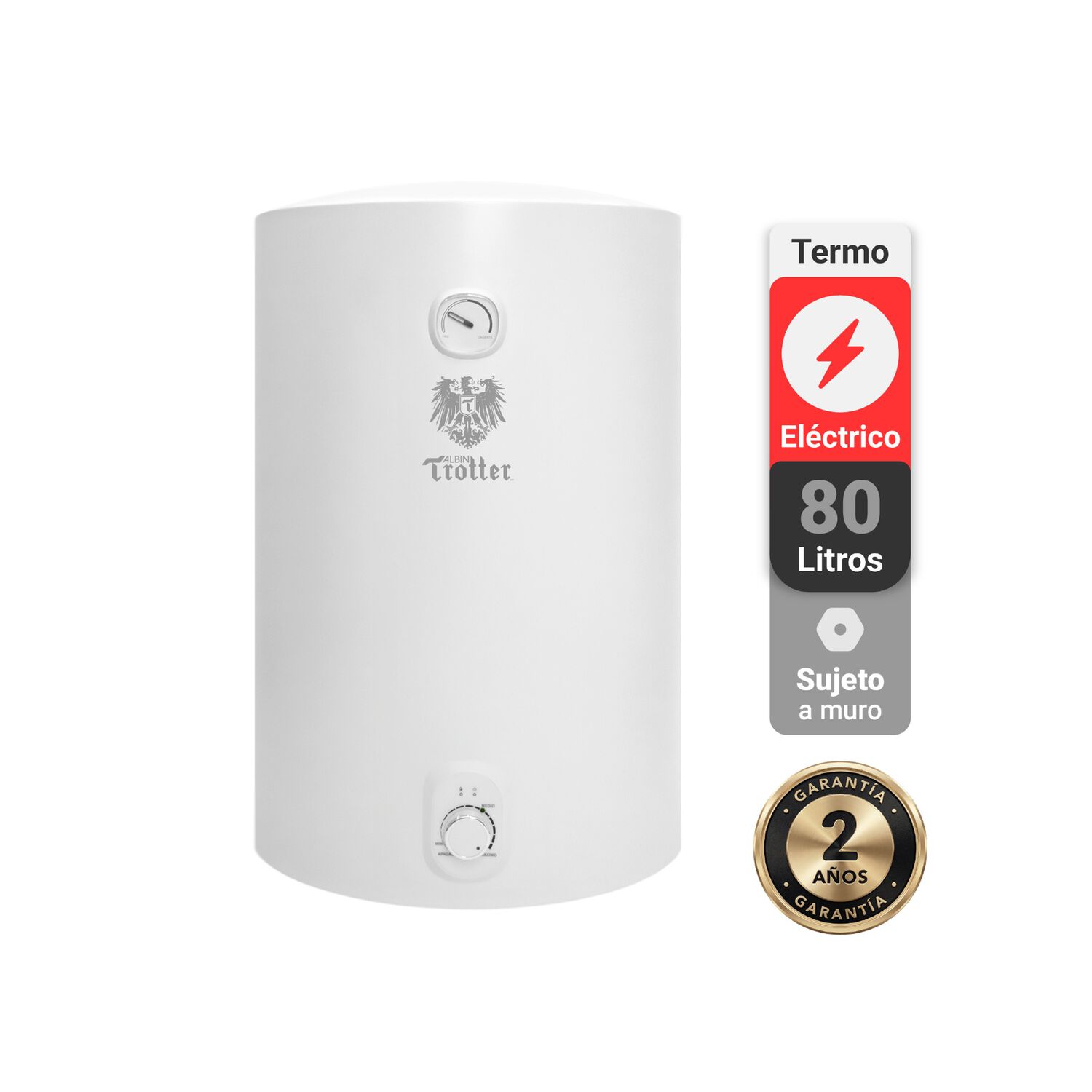 Termo El&eacute;ctrico Albin Trotter 80 Litros 1,5 Kw image number 3.0