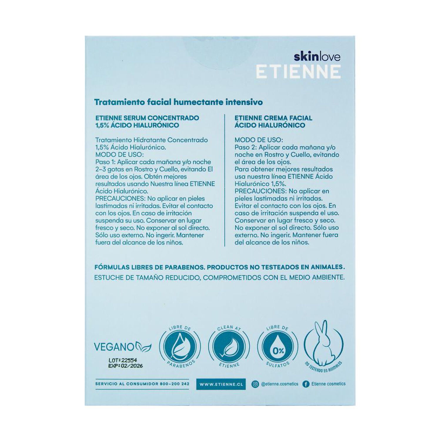 Set De Tratamiento Etienne Skinset Acido Hyaluronico Serum + Crema image number 3.0