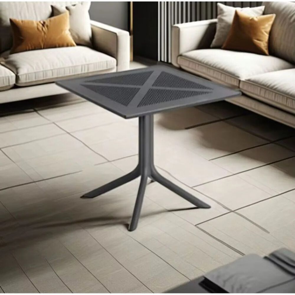 Mesa Exterior Polipropileno 80x80cm Negro image number 2.0