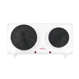 Cocina Electrica 2 Platos 2250w Blanco Mgf8023