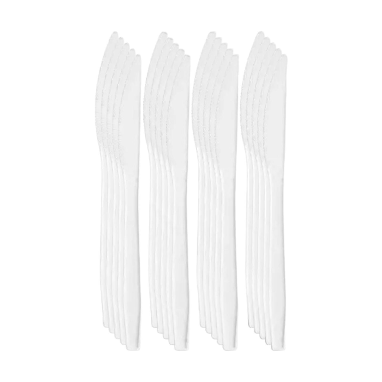 Juego De Cuchillos Desechables 13cm Blancos De 20 Piezas image number 0.0