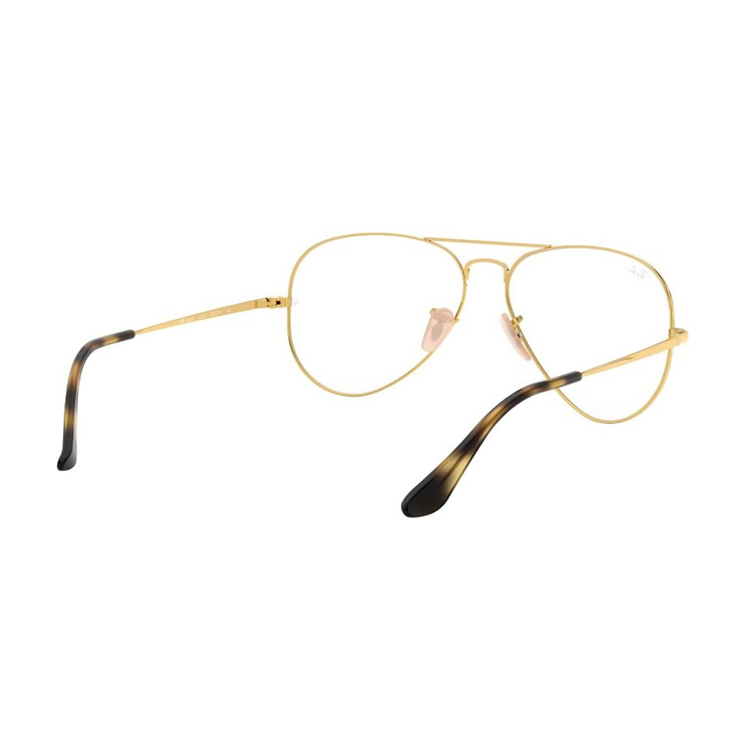 Lentes &Oacute;pticos Aviator Dorado Ray-ban Optical image number 7.0